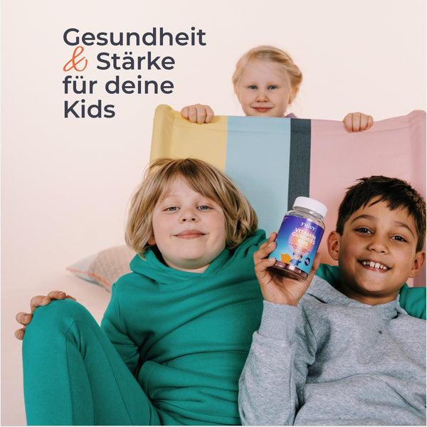 yuicy® Multivitamin Gummibärchen für Kinder – leckere Kinder Vitamine zur Unterstützung von Wachstum und Immunsystem